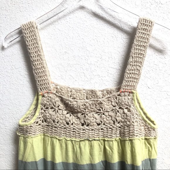 Free People Luca Crochet Stripe Tunic Merida Combo - Picture 6 of 8